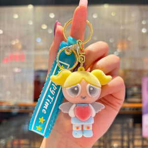 Cry Baby Velvet Fuzz Flocked Keychain