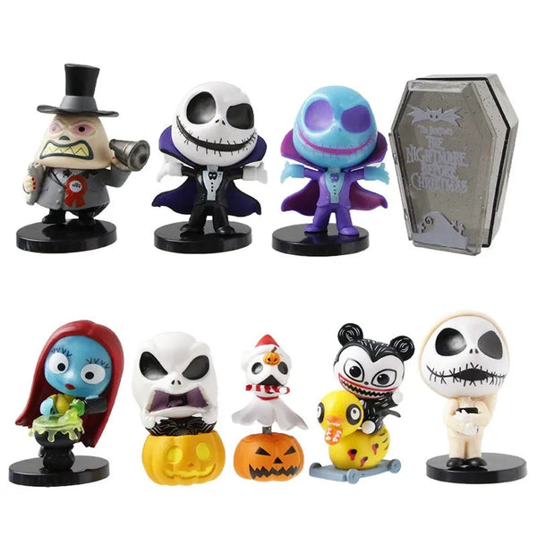 Nightmare Before Christmas Holiday Figures (Set of 9)