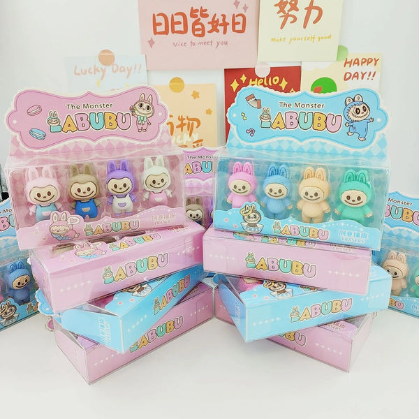 Standing Labubu Premium Erasers (Set of 4)