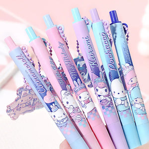 Sanrio Charm-Top Push-Button Gel Pen