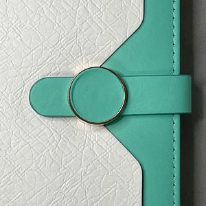 Tiff & Co. Signature Teal and White Notebook