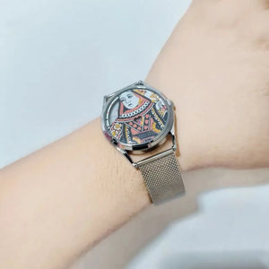 Queen Of Hearts Royal Card Quartz Watch