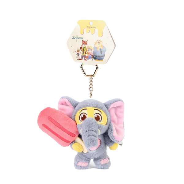DZNY Finnick Elephant Plush Keychain