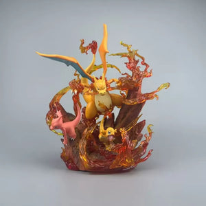 Charizard Evolution Set Giga-Impact Cursed Flame Ver. Figure (30 cm)