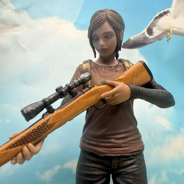 The Last of Us Joel and Ellie Post-Apocalyptic Figures
