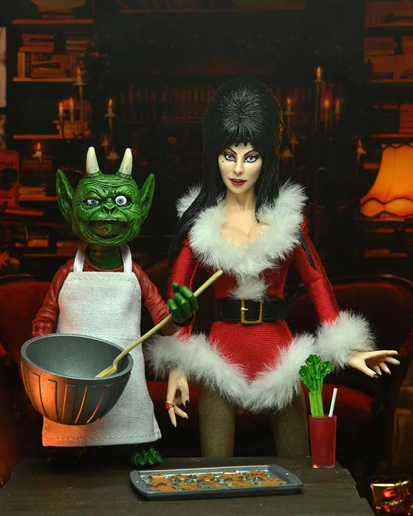 NECA Elvira's Scary Xmas Deluxe Figure Set