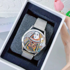 Queen Of Hearts Royal Card Quartz Watch