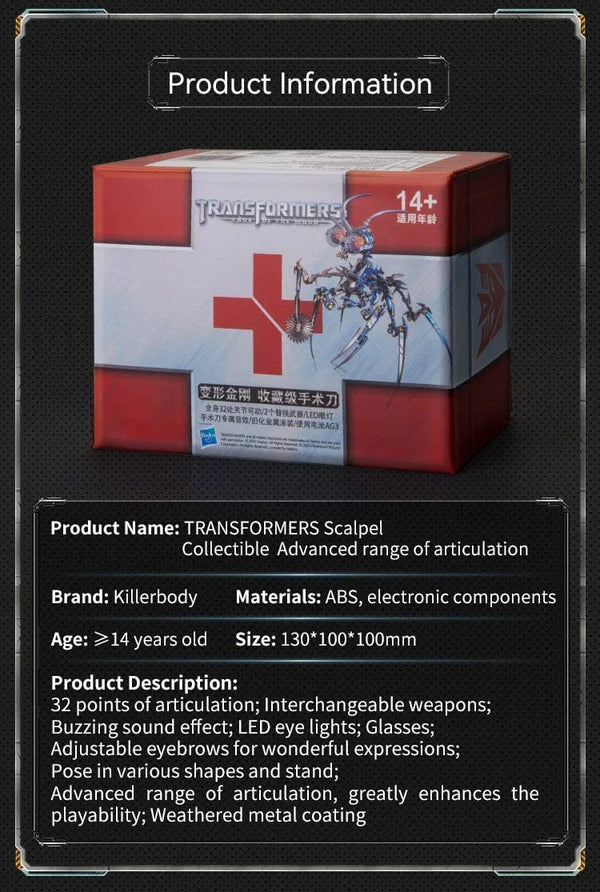 Killerbody Trans4mers Scalpel LED Figurine