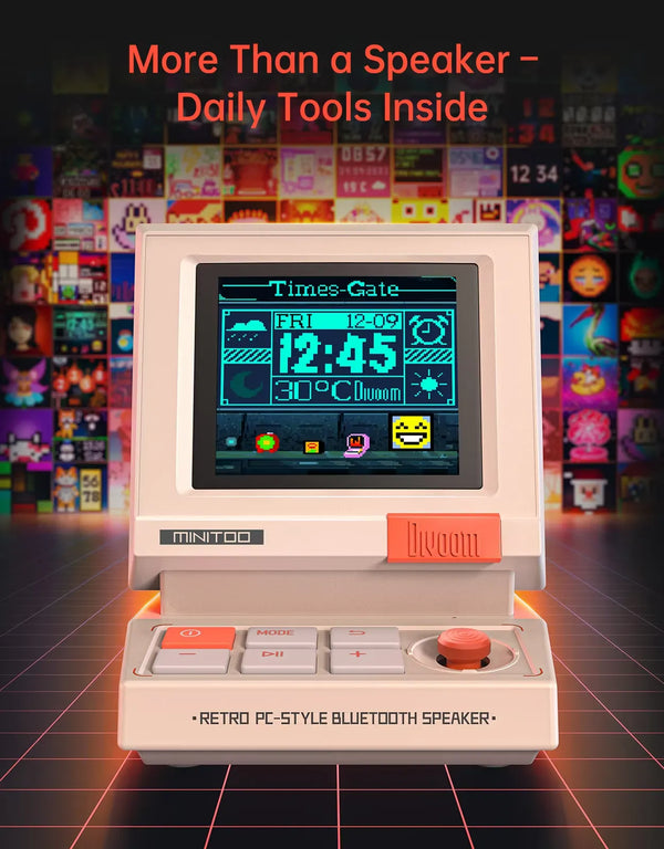 Divoom MiniToo Retro Bluetooth Speaker