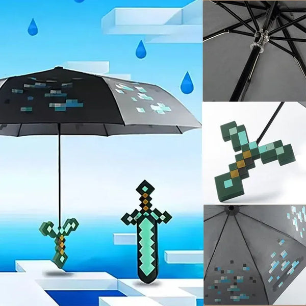 Minicraft Diamond Sword UV Umbrella