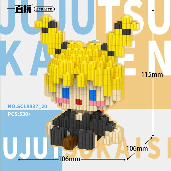 Jujutsu Kaisen Cursed Domain 3D Chibi Micro Blocks