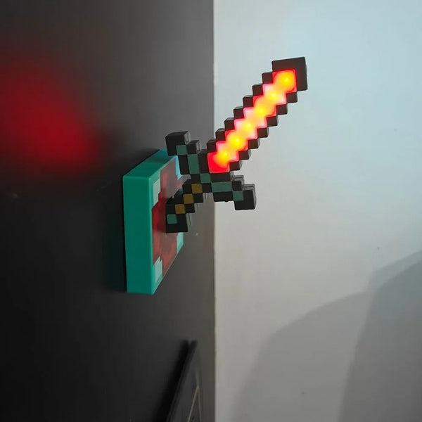 Minecraft Magnetic Pixel Sword & Torch