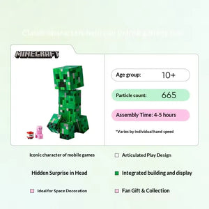 Minecraft Creeper Building Blocks (665 Pcs)