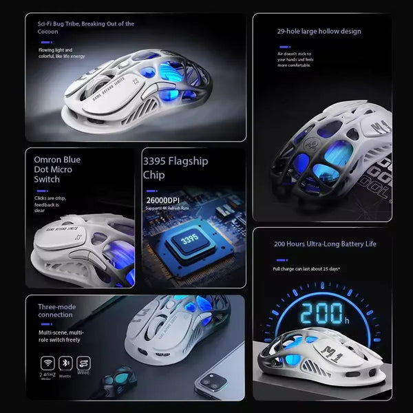 Gravastar Mercury M1 Pro Gradient Black Mouse