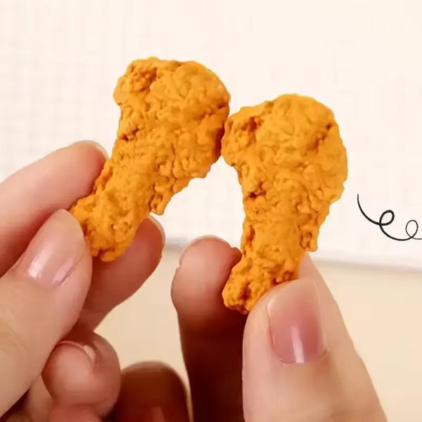 Fried Chicken Simulation Eraser (Set of 8)
