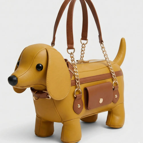 Sculptured Puppy Quirky Handbag