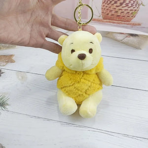 DZNY Pineapple Pooh Plush Keychain - Bear Hugs