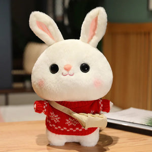 Cozy Dress-Up Bunny Premium Plush Toy (30 cm)