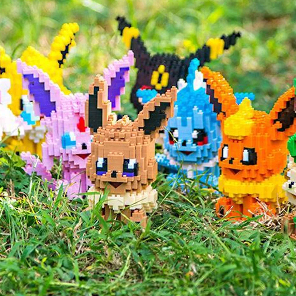 Eevee Evolutions 3D Elemental Micro Building Blocks