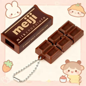 Meiji Milk Chocolate Fidget Keychain