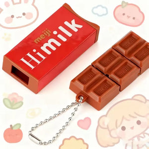 Meiji Milk Chocolate Fidget Keychain