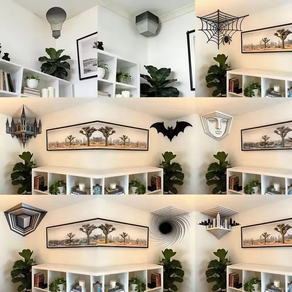 3D Reality Warp Wall Illusion Stickers