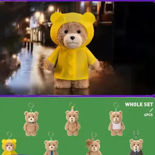 Ted2 Bear Plush Keychain Blind Box
