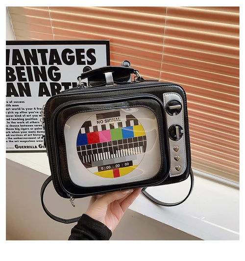 Retro Edition TV Statement Crossbody Bag