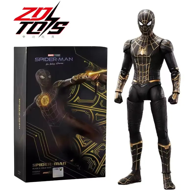 ZD Toys Spider-Man Black & Gold Suit Action Figure