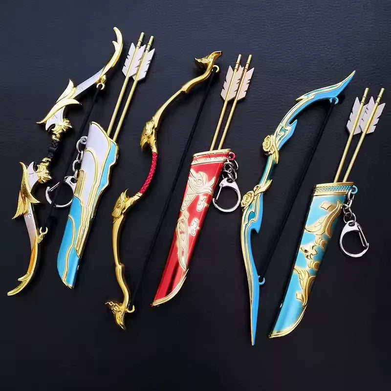 Genshin Impact Bow & Arrow Miniature Keychain