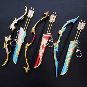 Genshin Impact Bow & Arrow Miniature Keychain