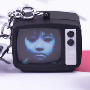 Cinema Horror TV Glow & Sound Keychain