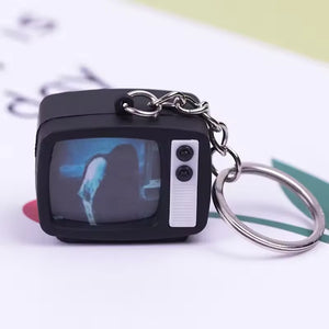 Cinema Horror TV Glow & Sound Keychain