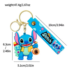Stitch & Angel Ohana Fun 3D Keychain