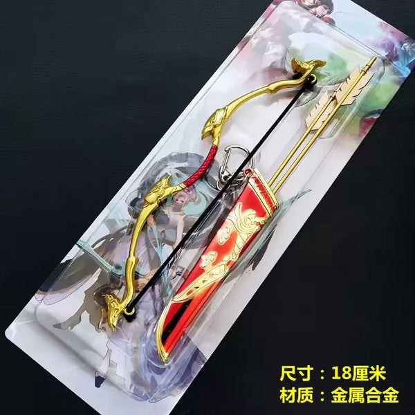 Genshin Impact Bow & Arrow Miniature Keychain