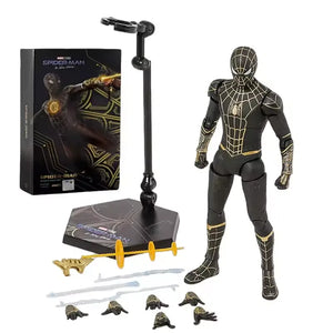ZD Toys Spider-Man Black & Gold Suit Action Figure