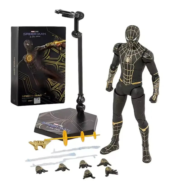 ZD Toys Spider-Man Black & Gold Suit Action Figure