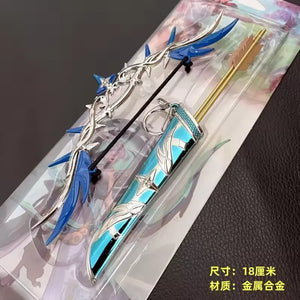 Genshin Impact Bow & Arrow Miniature Keychain