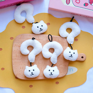 Puzzled Panda Question Mark Keychain