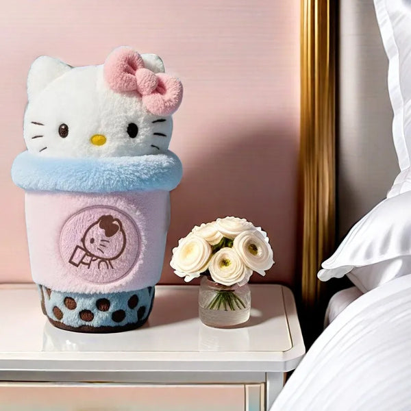Hello Kitty Sweet Boba Milk Tea Plushie