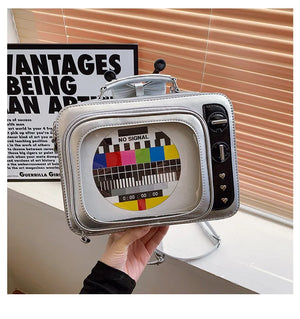 Retro Edition TV Statement Crossbody Bag