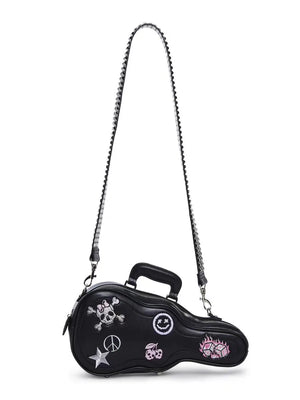 Rebel-Riff Gothic Guitar Case Rock Punk Handbag