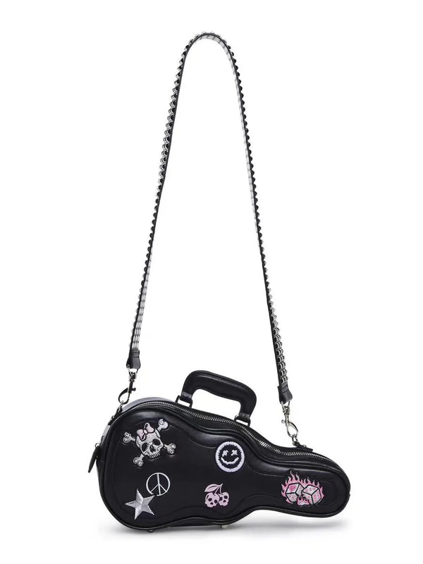 Rebel-Riff Gothic Guitar Case Rock Punk Handbag