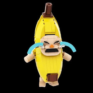 Internet Meme Crying Banana Cat MOC Building Blocks