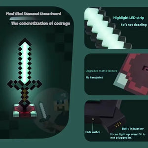 Minecraft Enchanted Pixels Light Sword