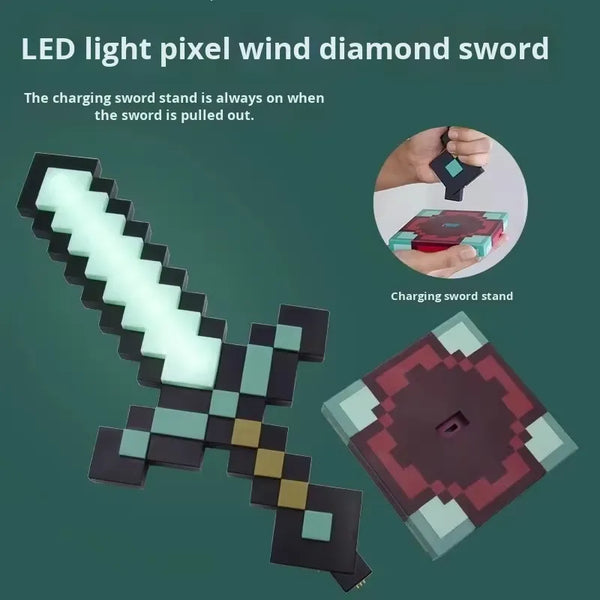 Minecraft Enchanted Pixels Light Sword