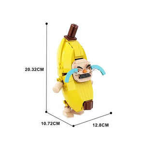 Internet Meme Crying Banana Cat MOC Building Blocks