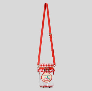 Berry-Sweet Strawberry Jam Jar Crossbody Bag