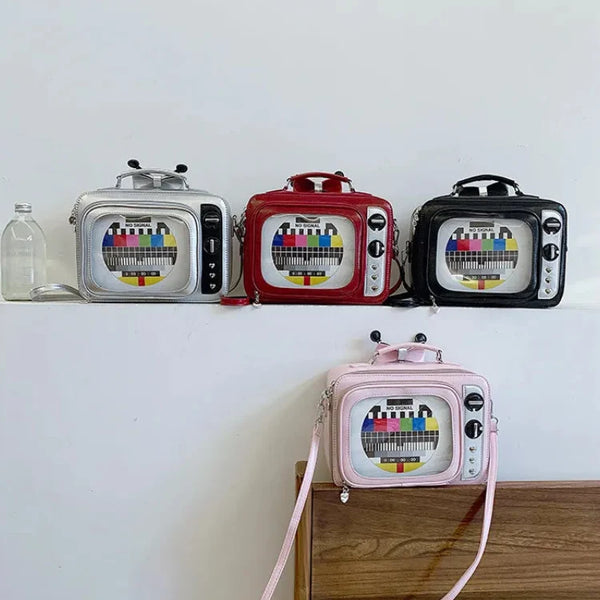 Retro Edition TV Statement Crossbody Bag