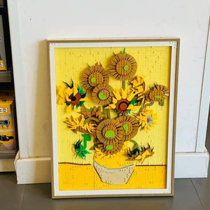Vincent van Gogh's Sunflowers Painting Blocks